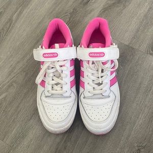 pink adidas forum lows
